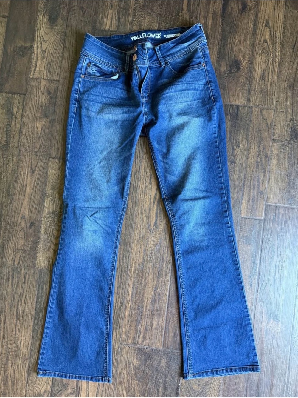 Wallflower Women's Medium Blue Wide Leg Jeans